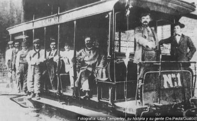 Tranvia a caballo que unia Temperley con Turdera