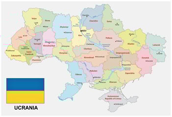 Mapa de Ucrania
