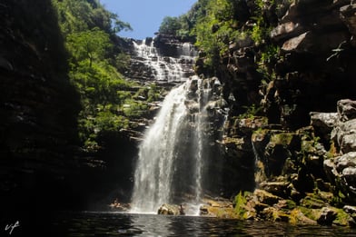cachoeira do sossego em lençois