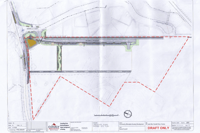 A3 sized draft plans of early clearing works