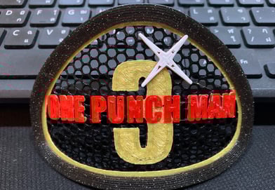 Multicolor One Punch Man (Manga) Decoration for Flo mask