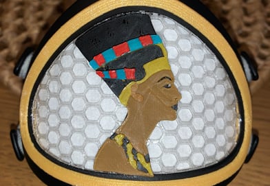 Multicolor Queen Nefertete  Decoration for Flo mask
