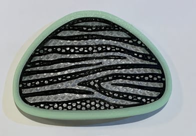 Zebra stripes decoration for Flo mask