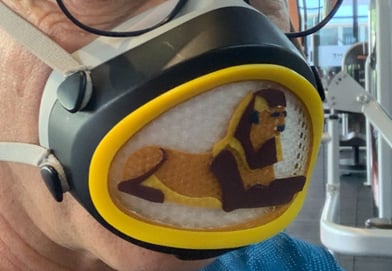 Multicolor Sphinx Decoration for Flo mask