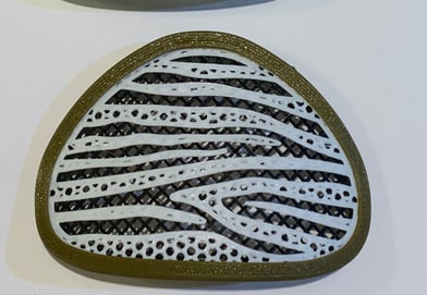 Zebra stripes decoration for Flo mask