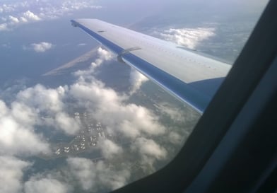 Over Rotterdam - yes, it's a private jet