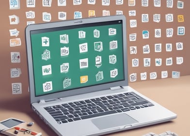 A business model canvas displayed on a corkboard features several categories with sticky notes of various colors. The categories include key partners, key activities, value proposition, customer relationships, customer segments, channels, cost structure, and revenue streams. Each category contains notes with handwritten text that describes elements of a business strategy, divided into sections using lines on the board.