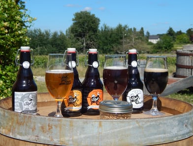 Les Bier'ouettes de la Brasserie d'Amboise : blonde, blanche, ambrée et noire