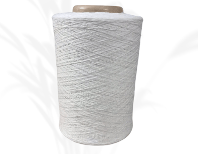 white recycled yarn