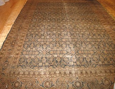 Before Oriental Rug Repair by Nazmiyal