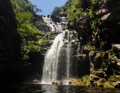 cachoeira do sossego em lençois