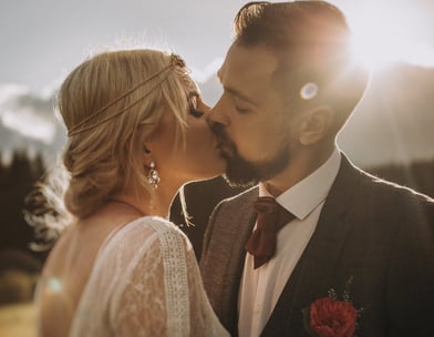 Boho bridal updo 