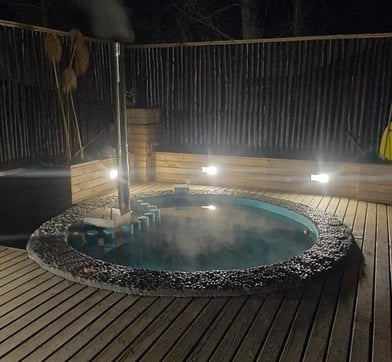 Cabaña en pichilemu con tinaja