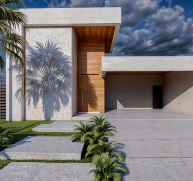 Projeto residencial moderno em Itu - Aborin Arquitetura