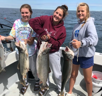Ludington Salmon Fishing