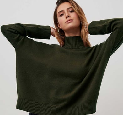 JEANIE VHARI HIGH NECK JUMPER