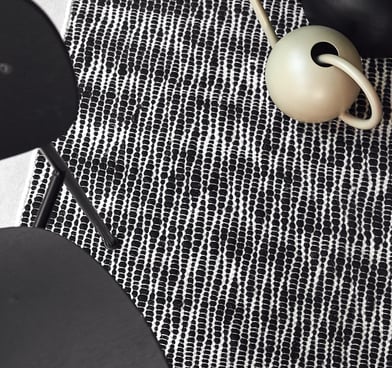 Pebble wool carpet black