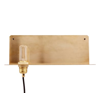 90° wall lamp, brass