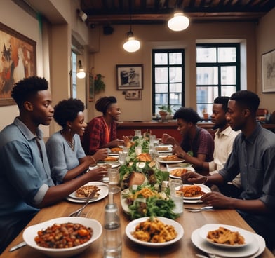 nice restaurant with people sitting at the table