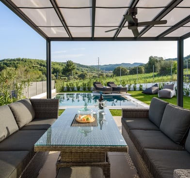 Private pool, private pergola, private garden, privacy, luxury