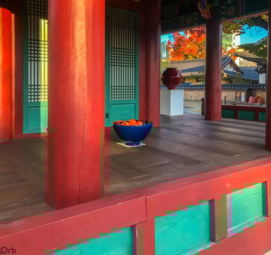 Korean Pavilion sitting area