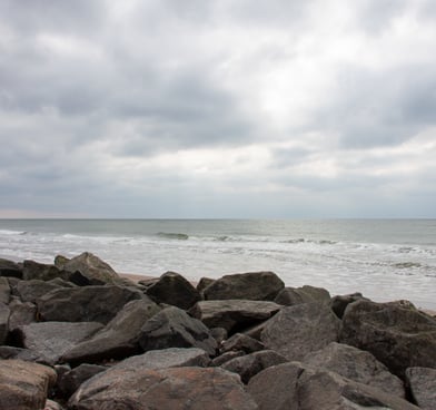Sea view from the rocks