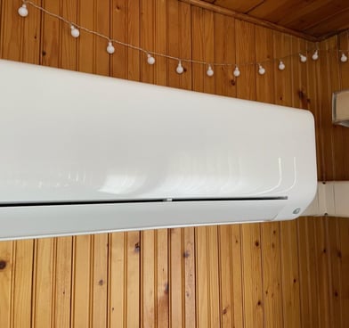 Ductless Minisplit systems heat and cool, powered by electricity