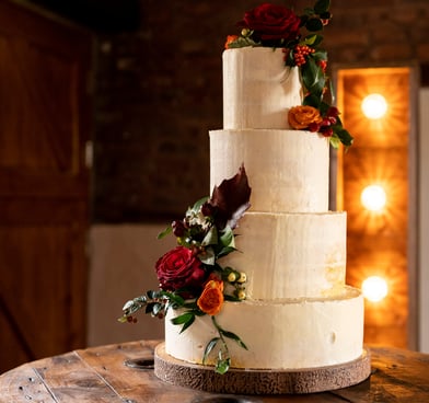 Liverpool barn wedding venue, Knowsley wedding venue, rustic farm, wedding cake