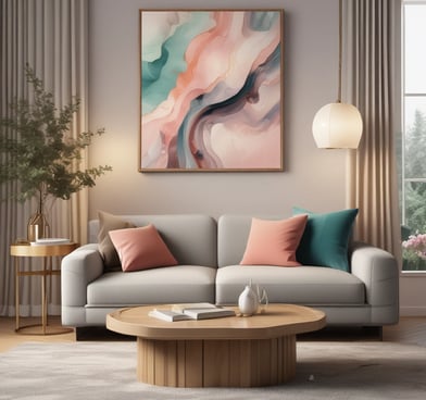 Bright living room with modern inventory