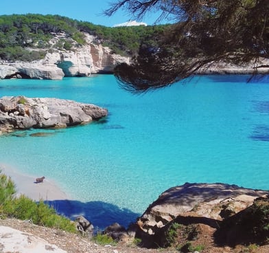 Cala Macarelleta beach, Menorca, Spain 