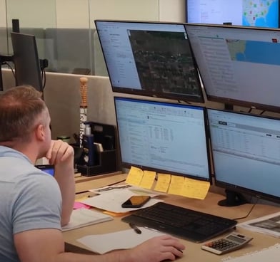 Picture of logistics manager at work