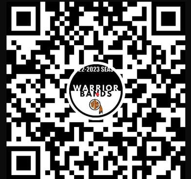 QR code for the Washington High School Band Parent GroupMe.
