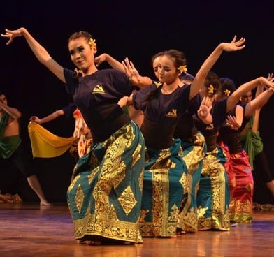 Danca javanesa em yogyakarta, ilha de Java, Jacarta