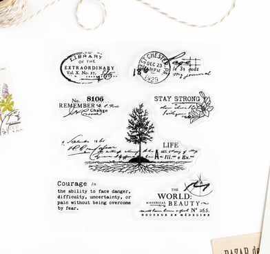 A Life – Clear rubber stamp set 4x4 inches