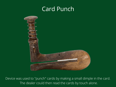 card punch cheating device