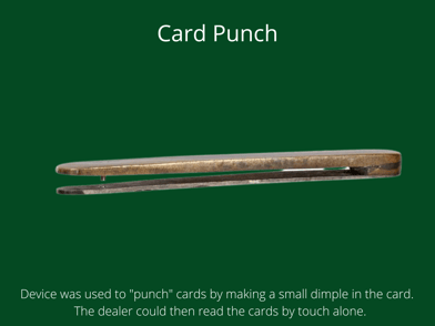 card punch cheating device
