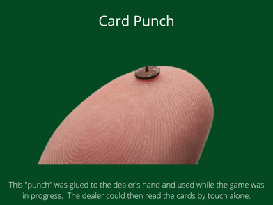 thumb card punch cheater