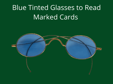Blue Cheater glasses