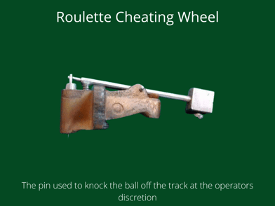 Roulette wheel magnetic needle