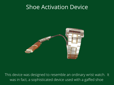 shoe light activation device cheating