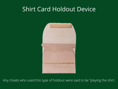 Shirt Card Hold Out