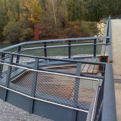 Passerelle sur l'arve