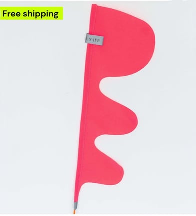Pink Dragon Tail bike flag