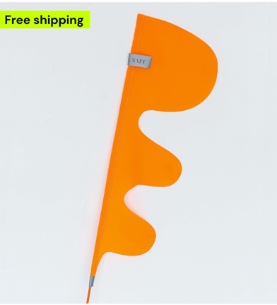 Orange Dragon Tail bike flag