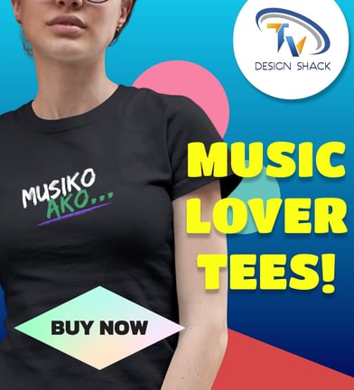 Filipino Shirt Gifts for Musicians, Pinoy Band w/ Musiko Ako Unisex T-Shirt, Musikero Tee for Him & 