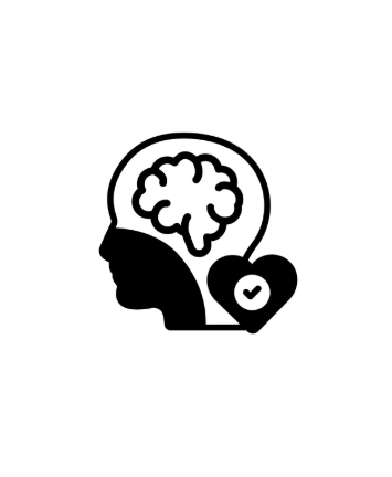 A vector of a brain and heart to represent passion