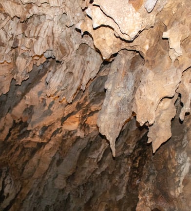Stalagmites in Katafiki Cave