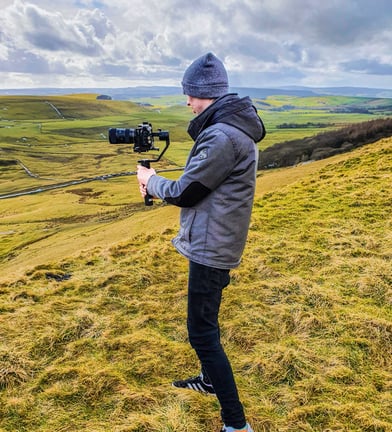 Mam Tor Gimbal Filming 