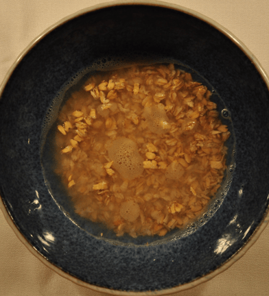 oats in water