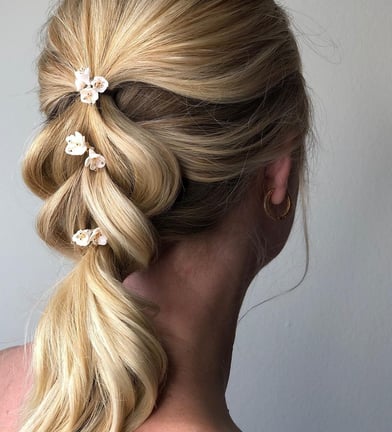 Beautiful Modern Pull Through Braid By The Wedding Hair Gang, London